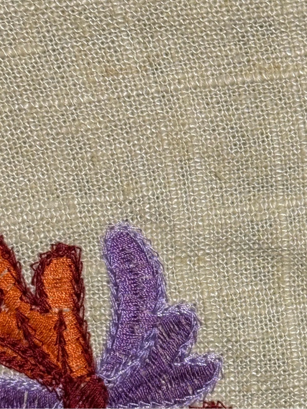 Dolan Jacket XS Embroidered Floral Linen Blend Cropped Boho Festival Colorful - Picture 10 of 12